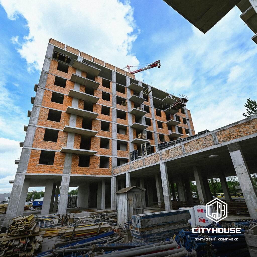 ЖК city house хід будівництва Травень